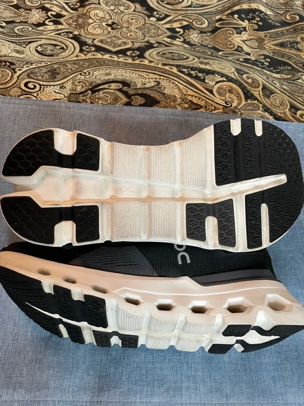 On Cloud - CloudRunner- Black, White and Charcoal Gray Women's Athletic Shoes - Picture 6 of 10